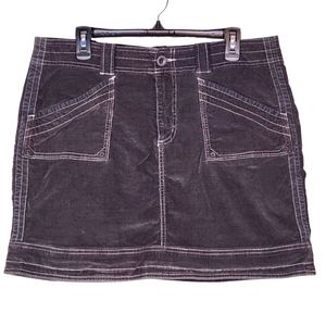 Adventura Velour Velvet Gray Skirt Size 14